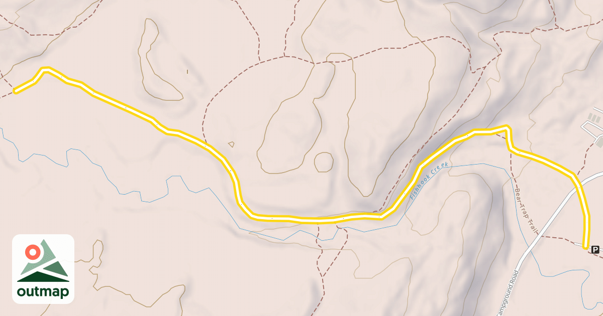 Map of Fishhook Trail