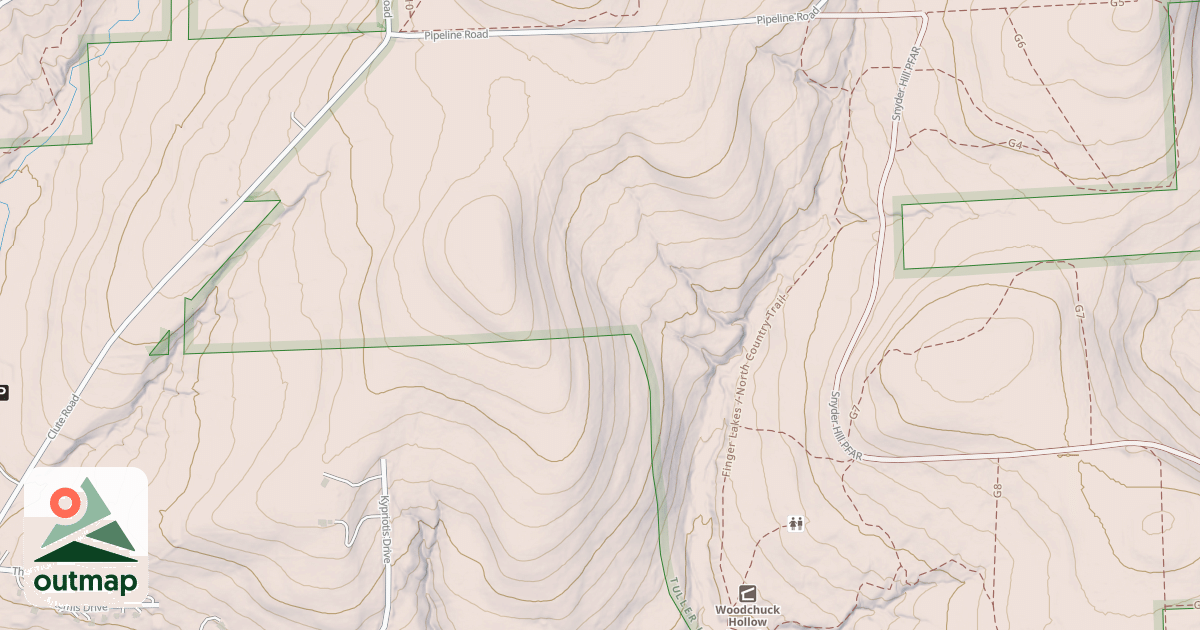 Map of Snowmobile Trail