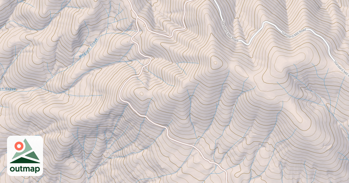Map of CAMP MEETING CREEK
