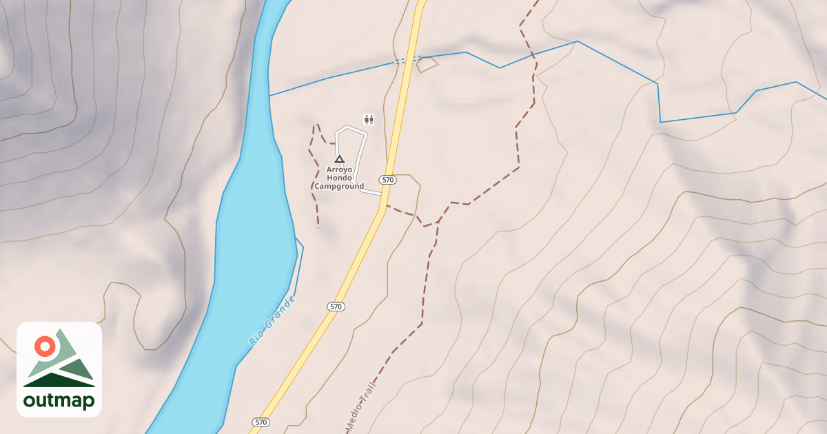 Map of La Senda Del Medio Trail