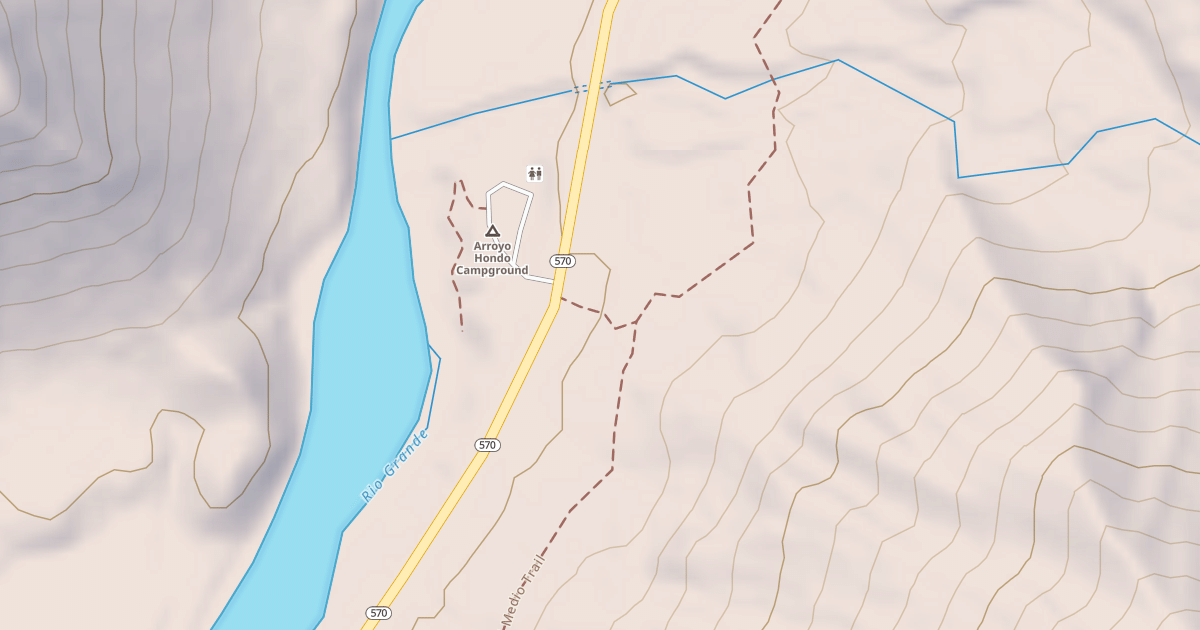 Map preview of La Senda Del Medio Trail