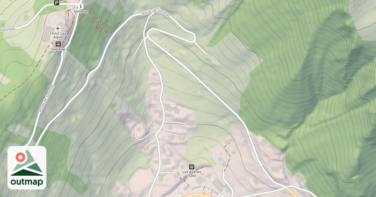 Map of Route de Sonloup