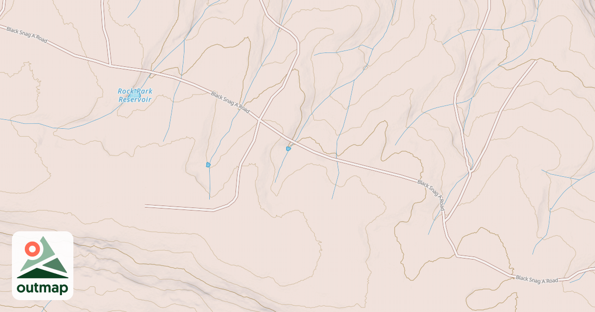 Map of BLACK SNAG A