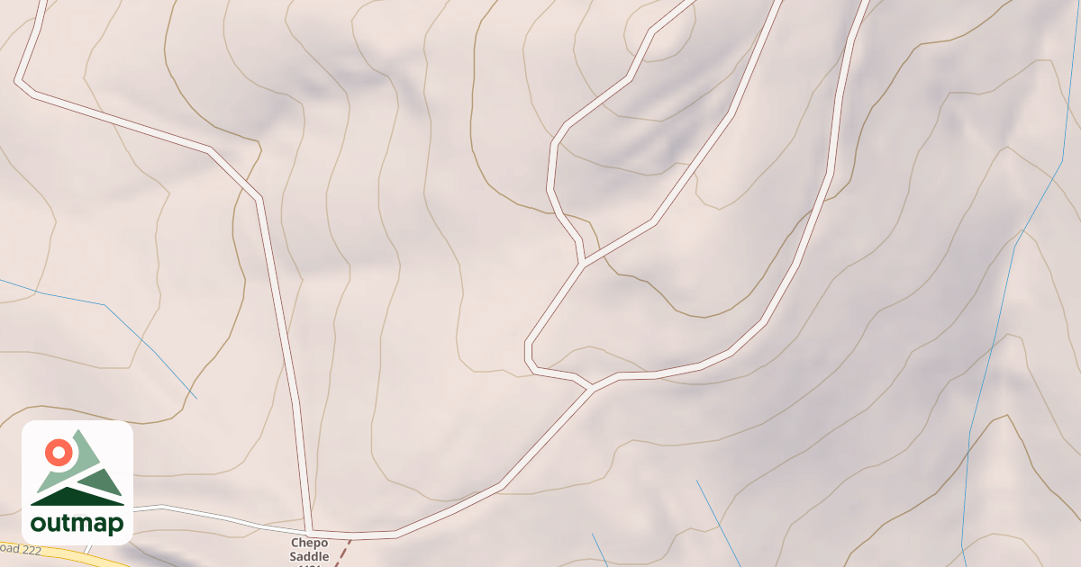 Map of CHEPO SADDLE H SPUR T1