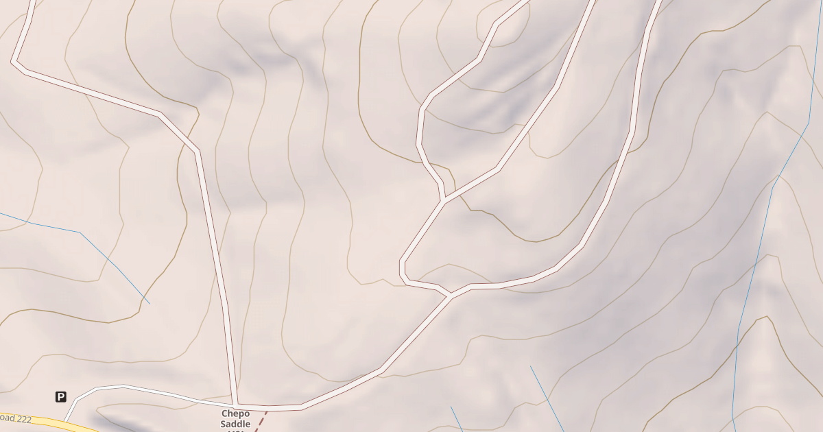 Map preview of CHEPO SADDLE H SPUR T1