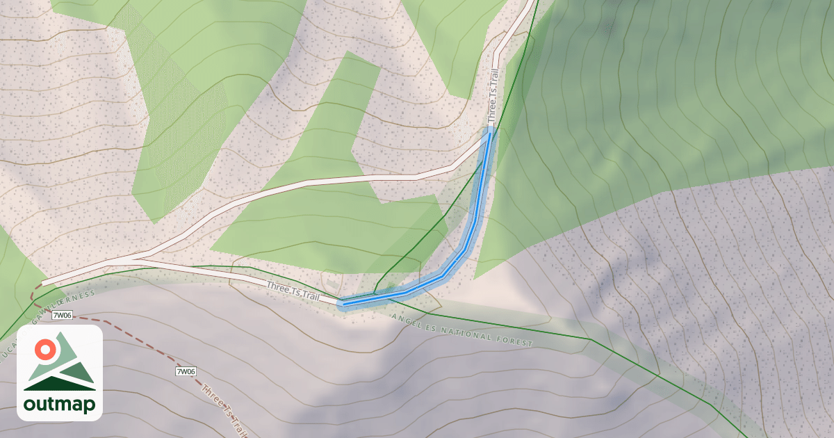 Map of Three Ts Trail