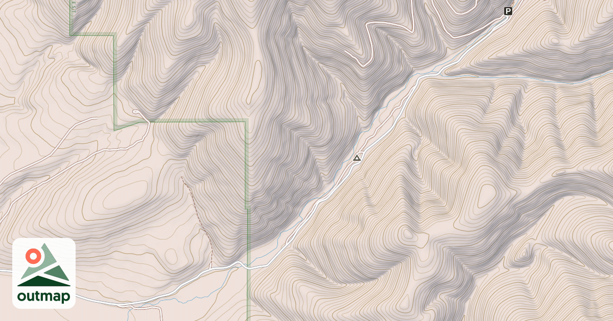 Map of NEVADA CREEK