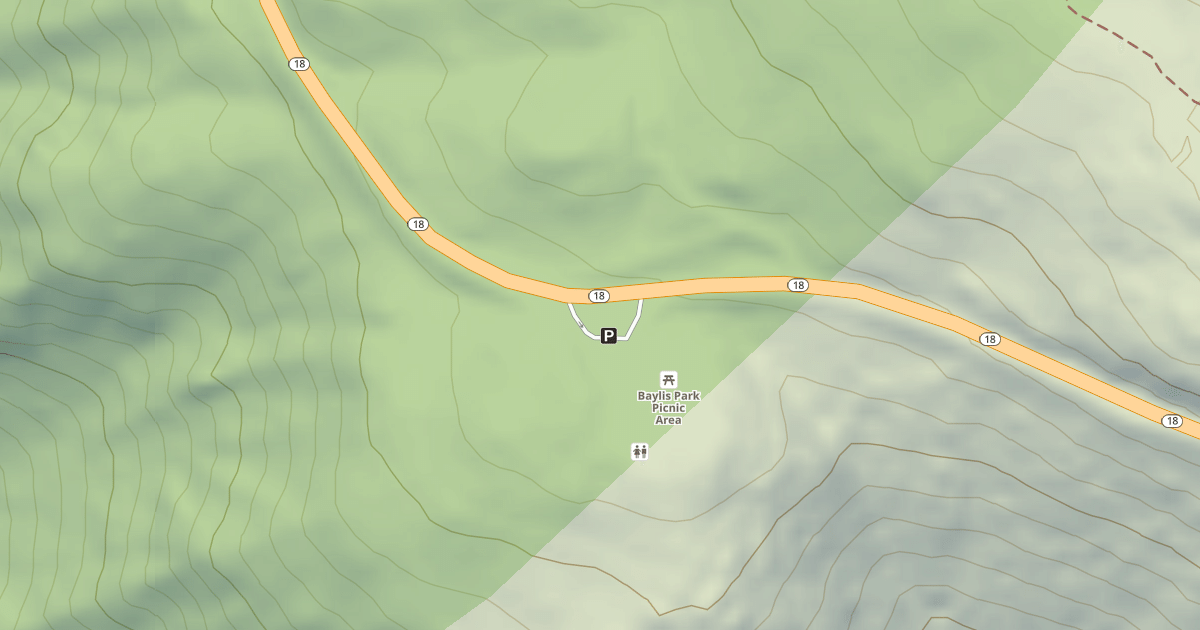 Map preview of BAYLIS PARK PICNIC AREA