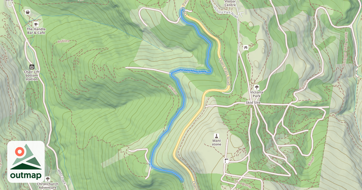 Map of Choir Boy MTB Track