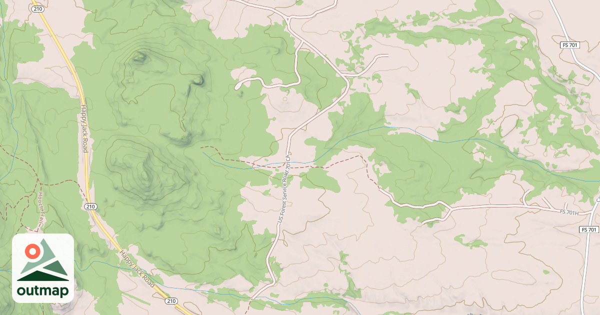 Map of BISBEE HILL SPUR CA