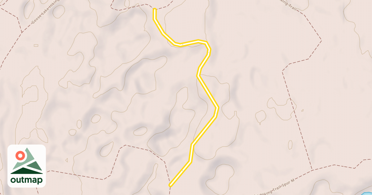 Map of Goose Lake Hiking Trail Spur N