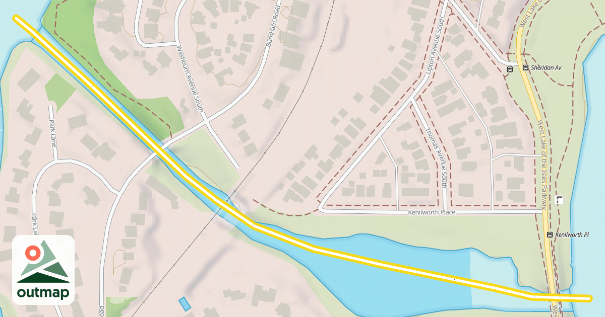 Map of Kenilworth Trail