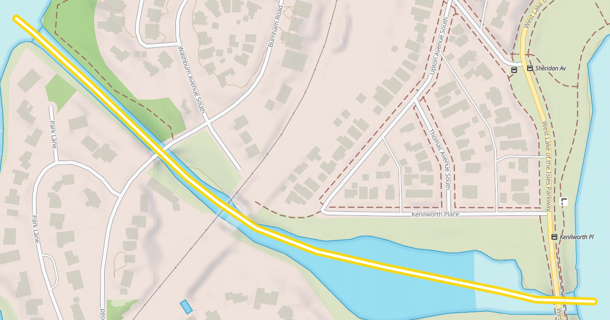 Map preview of Kenilworth Trail