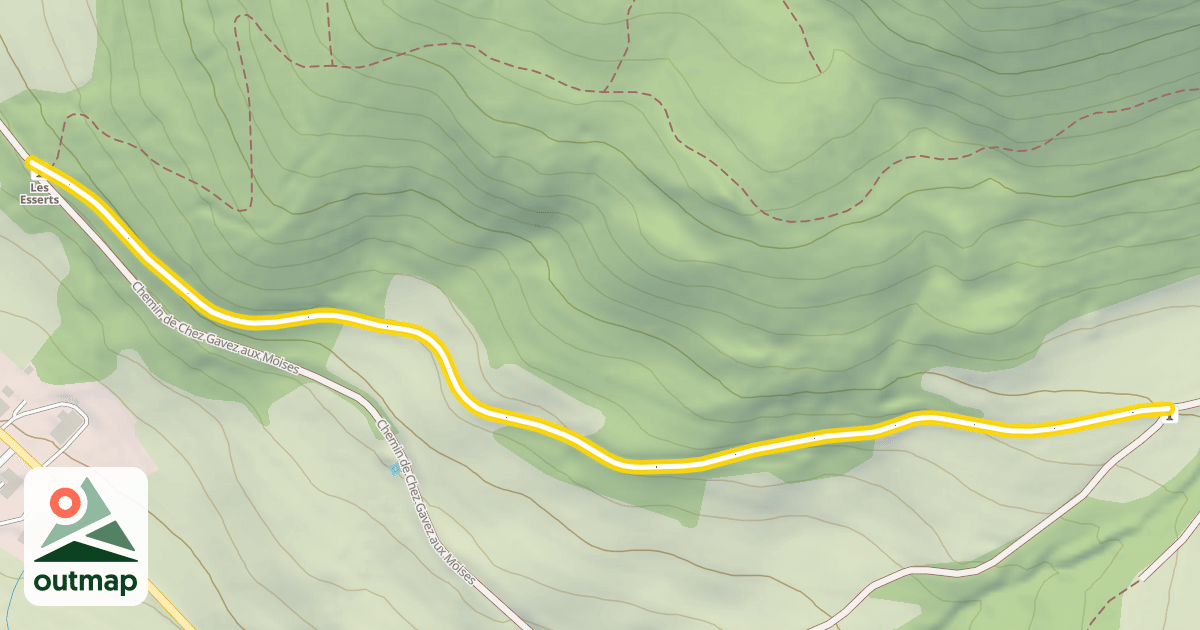 Map of Chemin rural des Moises