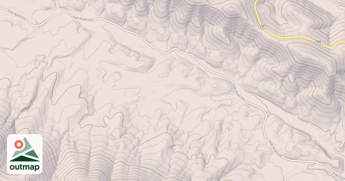 Map of TWO MILE BRUSHY