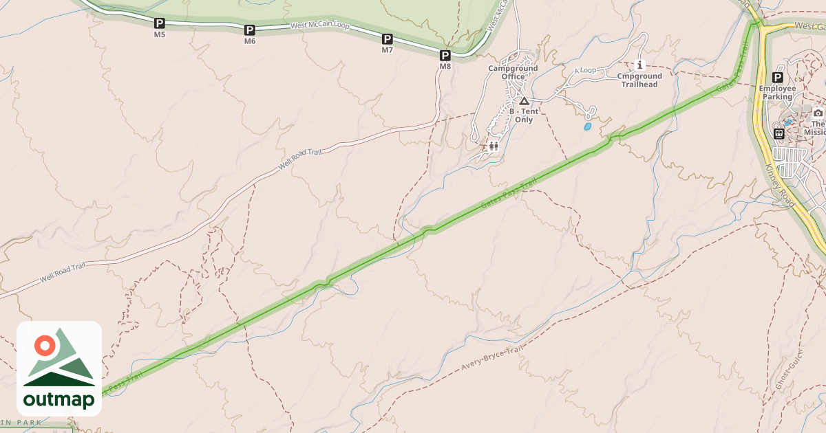 Map of Gilbert Ray Trail