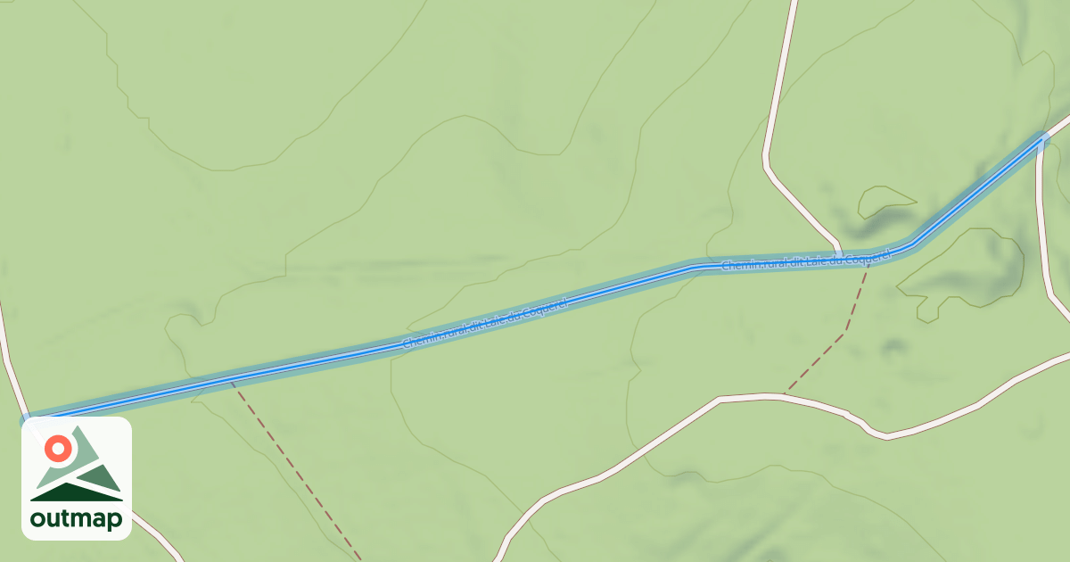 Map of Chemin rural dit Laie du Coquerel
