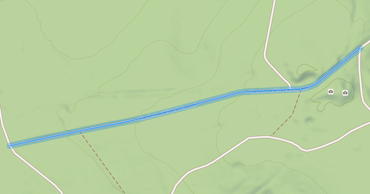 Map preview of Chemin rural dit Laie du Coquerel