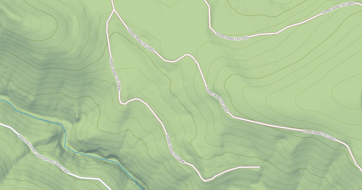 Map preview of USFS National Forest System Roads {9EC0B819-7401-4056-B1BF-E824E31E2D9A}