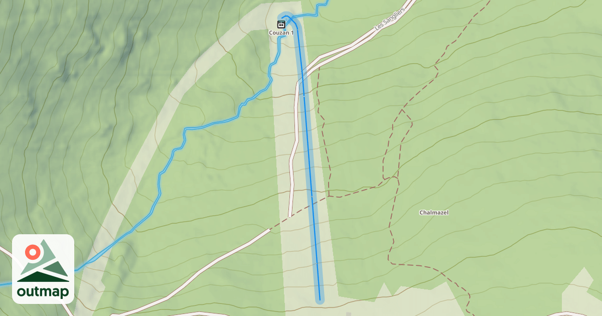 Map of Couzan