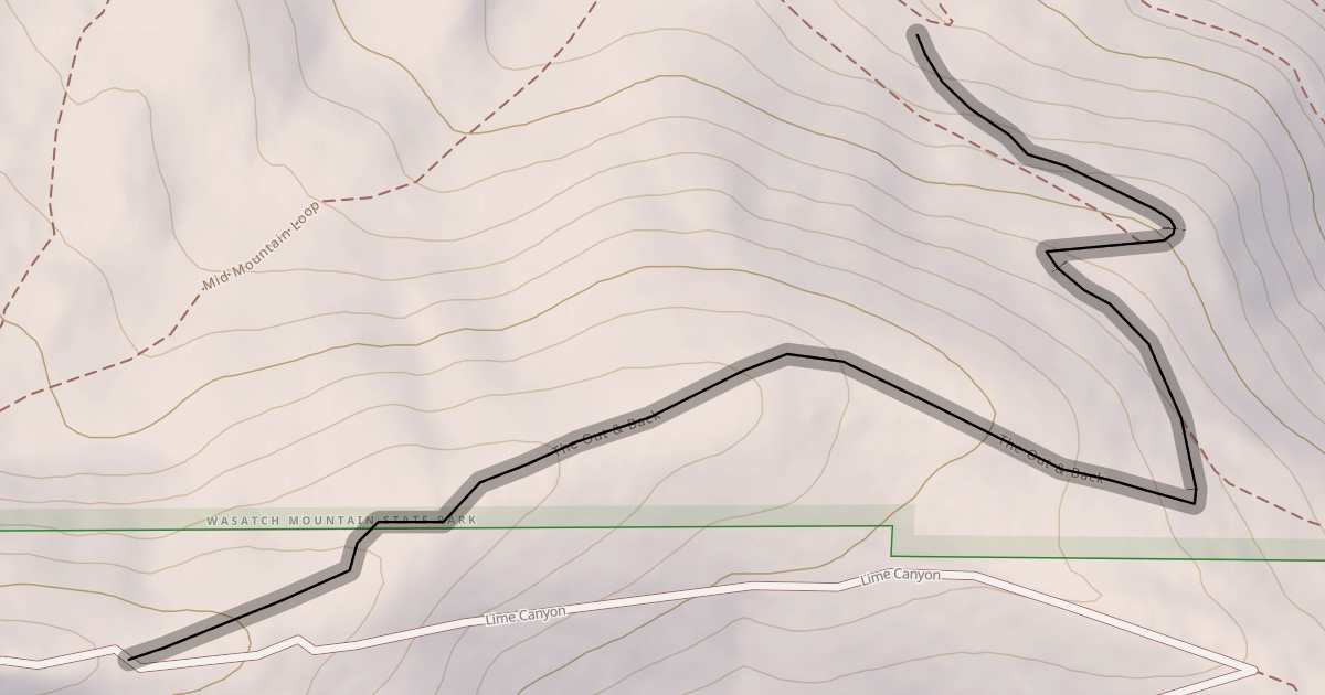 Map preview of The Out & Back