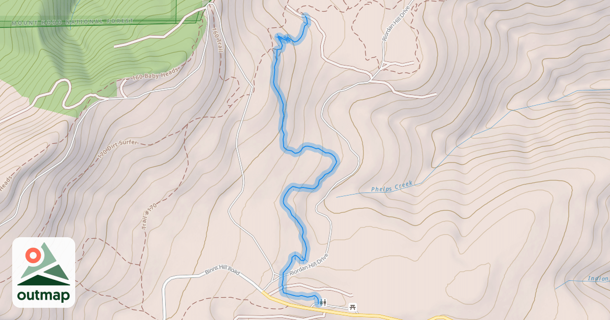 Map of 160 Trail
