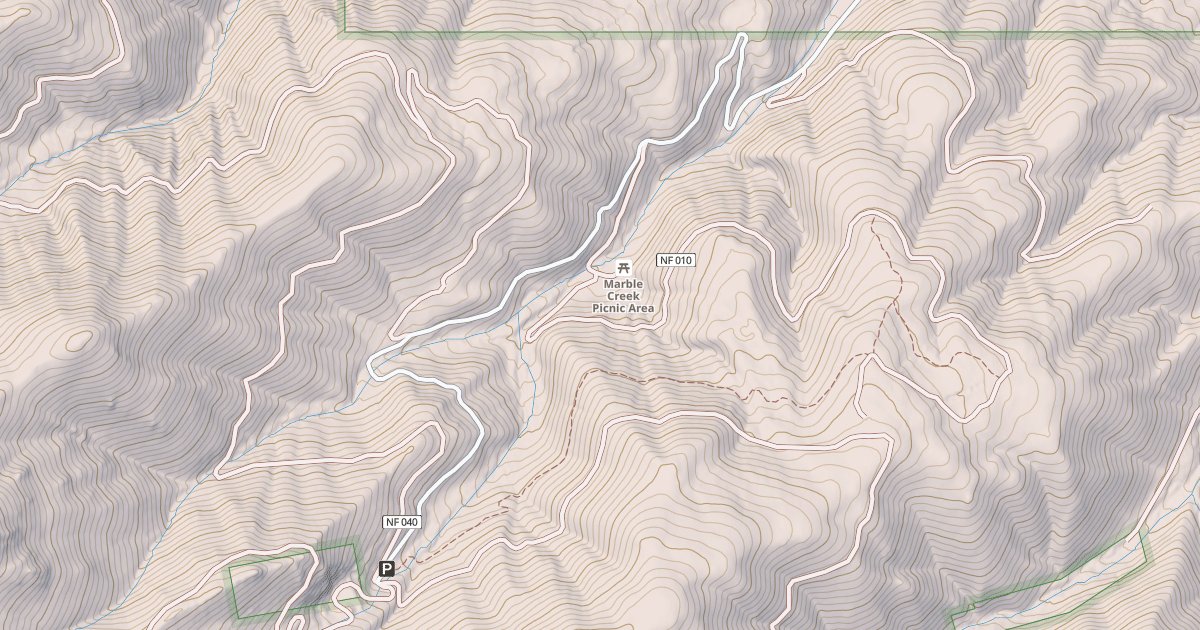 Map preview of MARBLE PASS ROAD