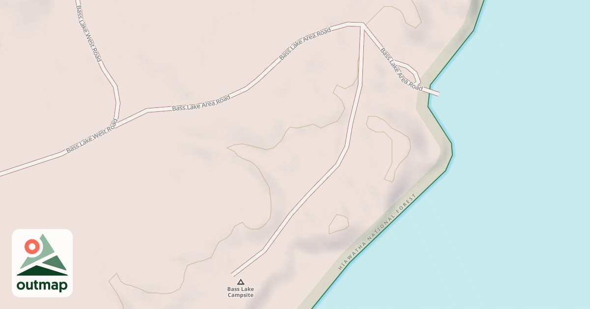 Map of BASS LAKE AREA SPUR B