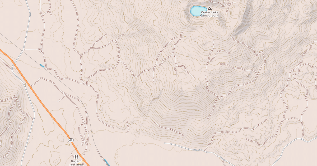 Map preview of CRATER LAKE C G ACCESS