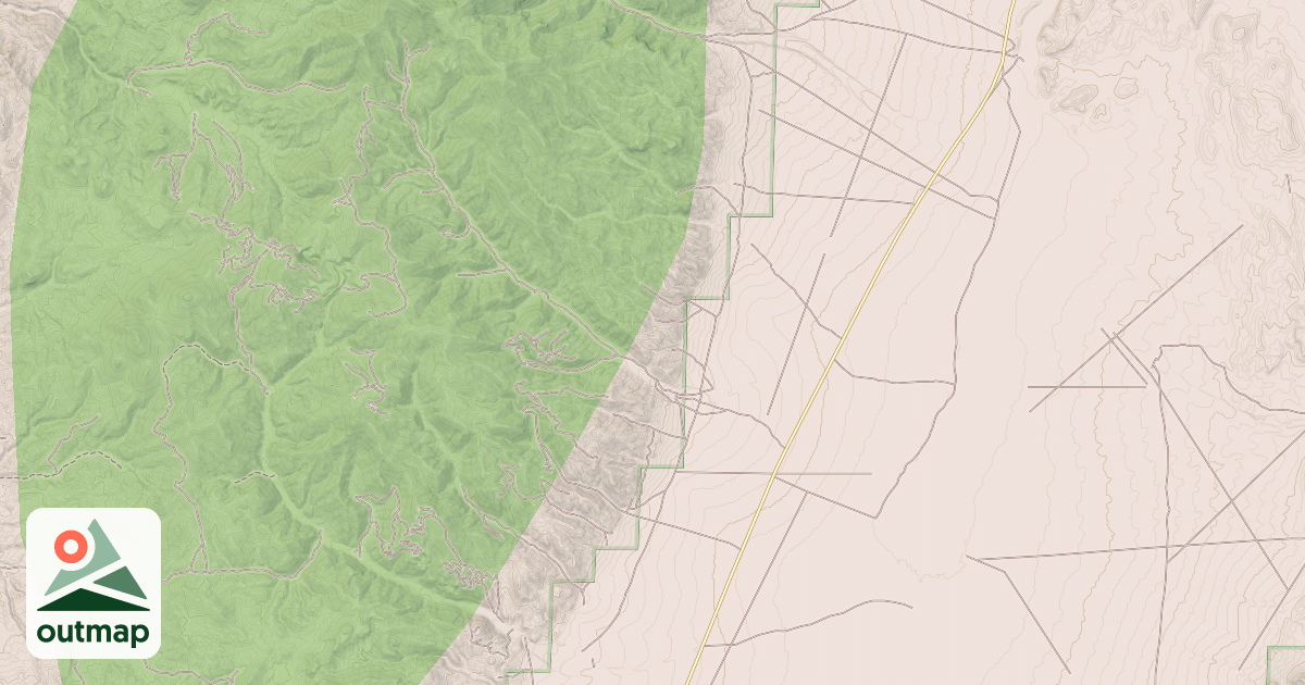 Map of NORTHUMBERLAND-MILL CANYON