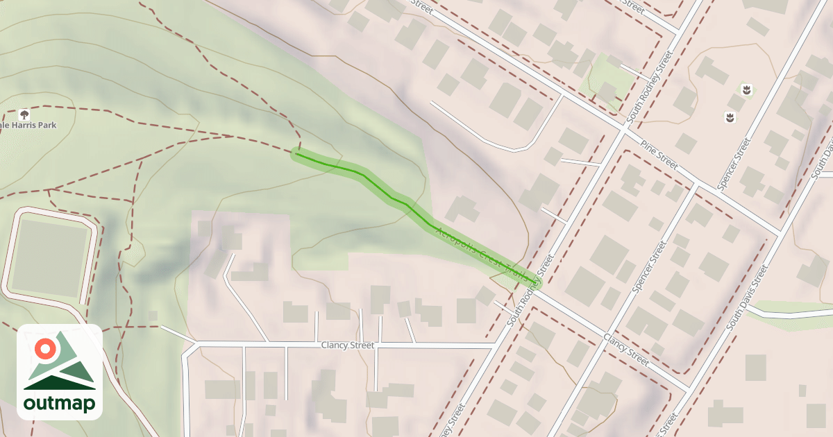 Map of Acropolis Crest Trails