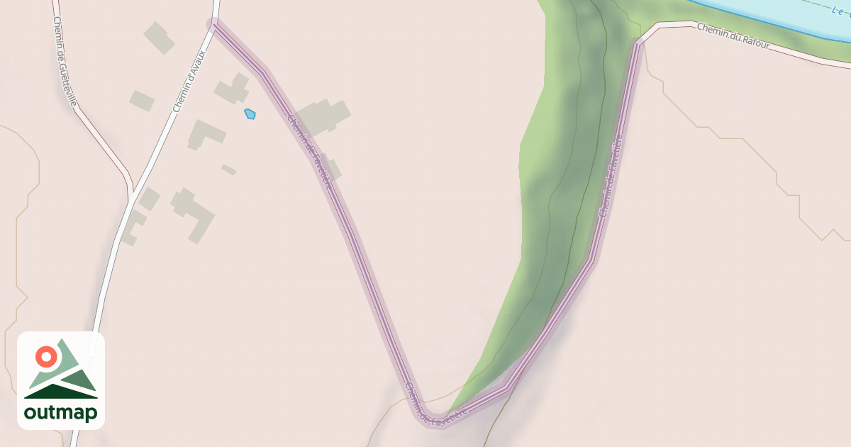 Map of Chemin de Favetière