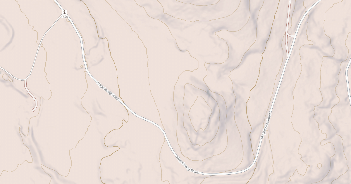Map preview of Magalloway Rd