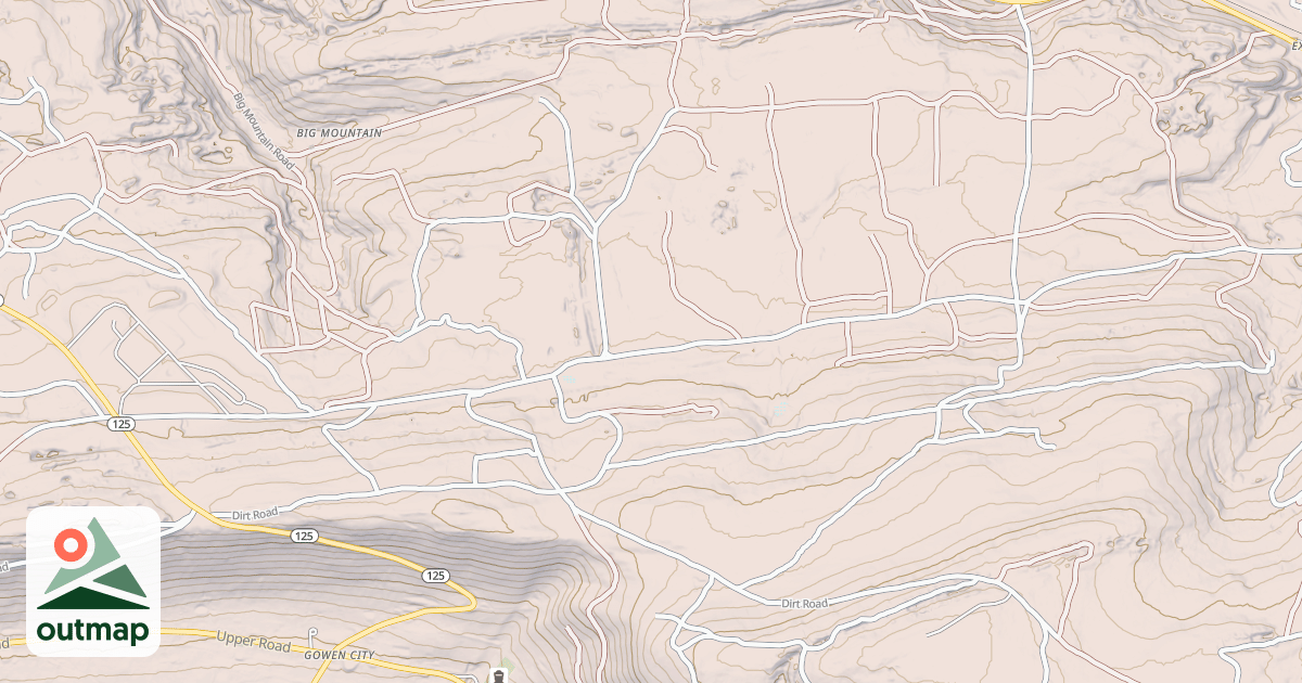 Map of Anthracite Outdoor Adventure Area Trails