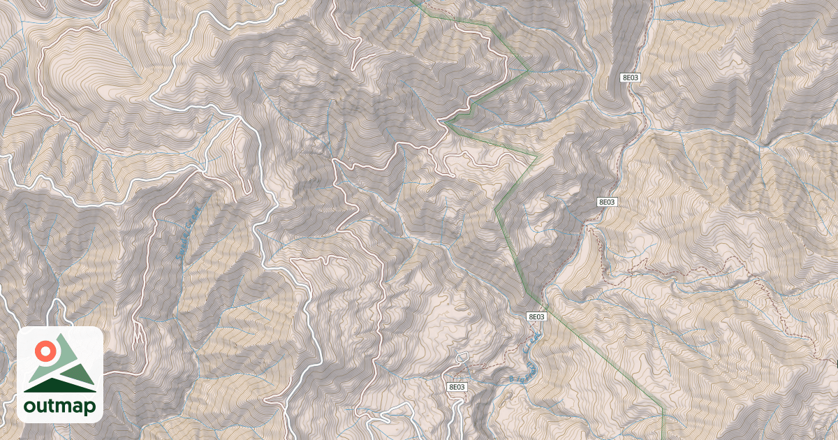 Map of CHERRY FLAT