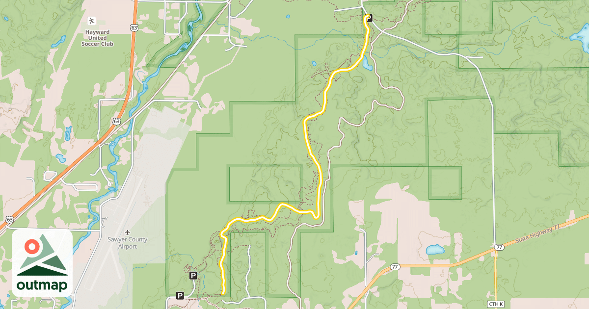 Map of Birkebeiner Trail