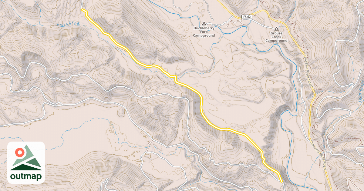 Map of West Chiwawa Road