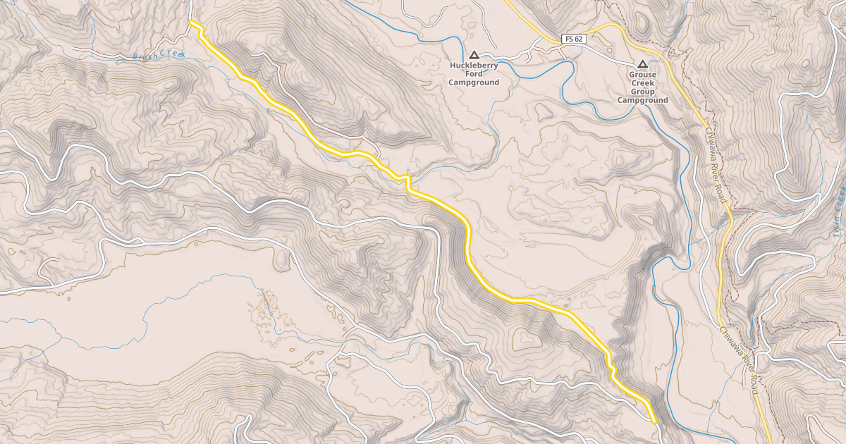 Map preview of West Chiwawa Road