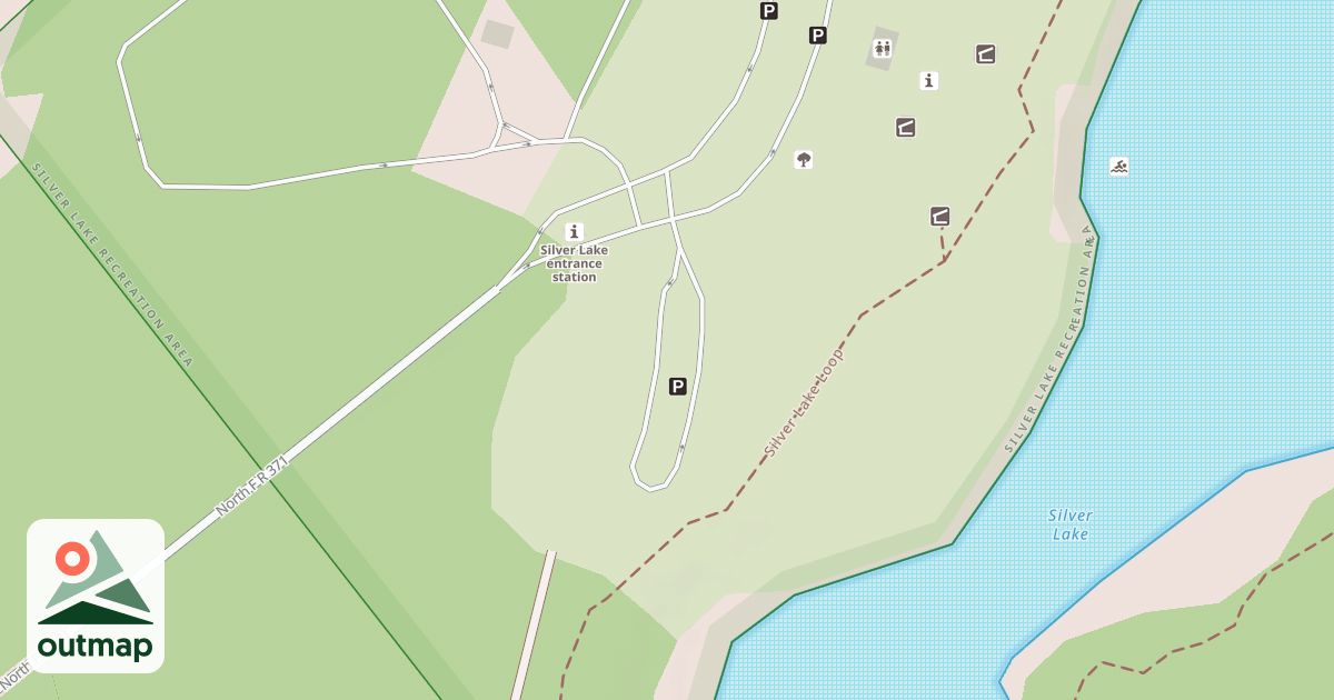 Map of SILVER LAKE OVERFLOW PARKING