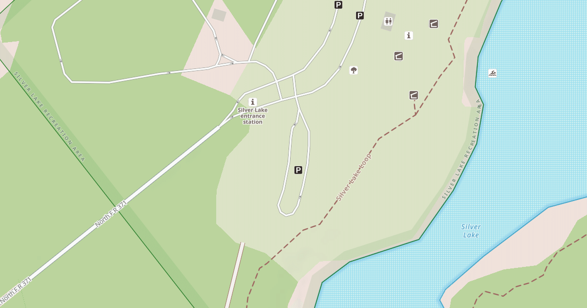 Map preview of SILVER LAKE OVERFLOW PARKING