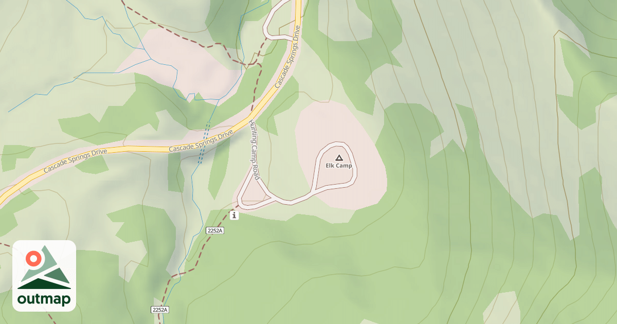Map of HUNTING CAMP