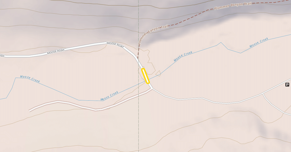 Map preview of Moose Road
