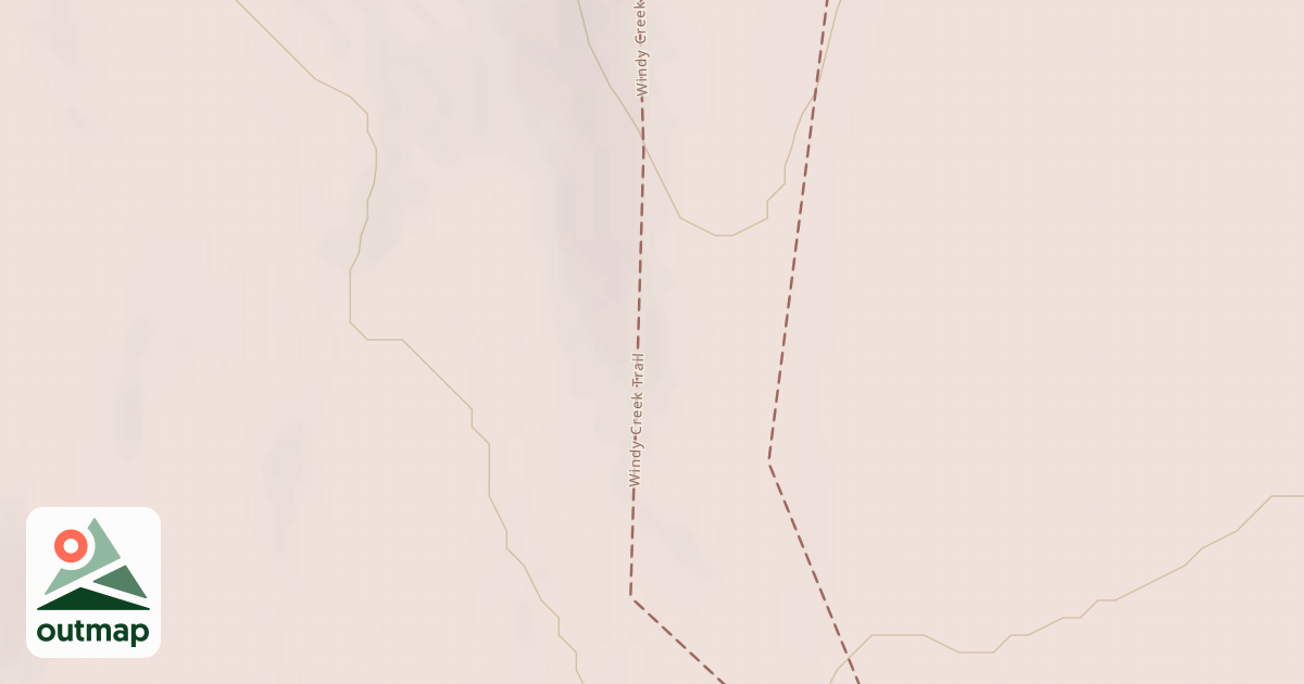 Map of Windy Creek Subsistence Ohv Trail
