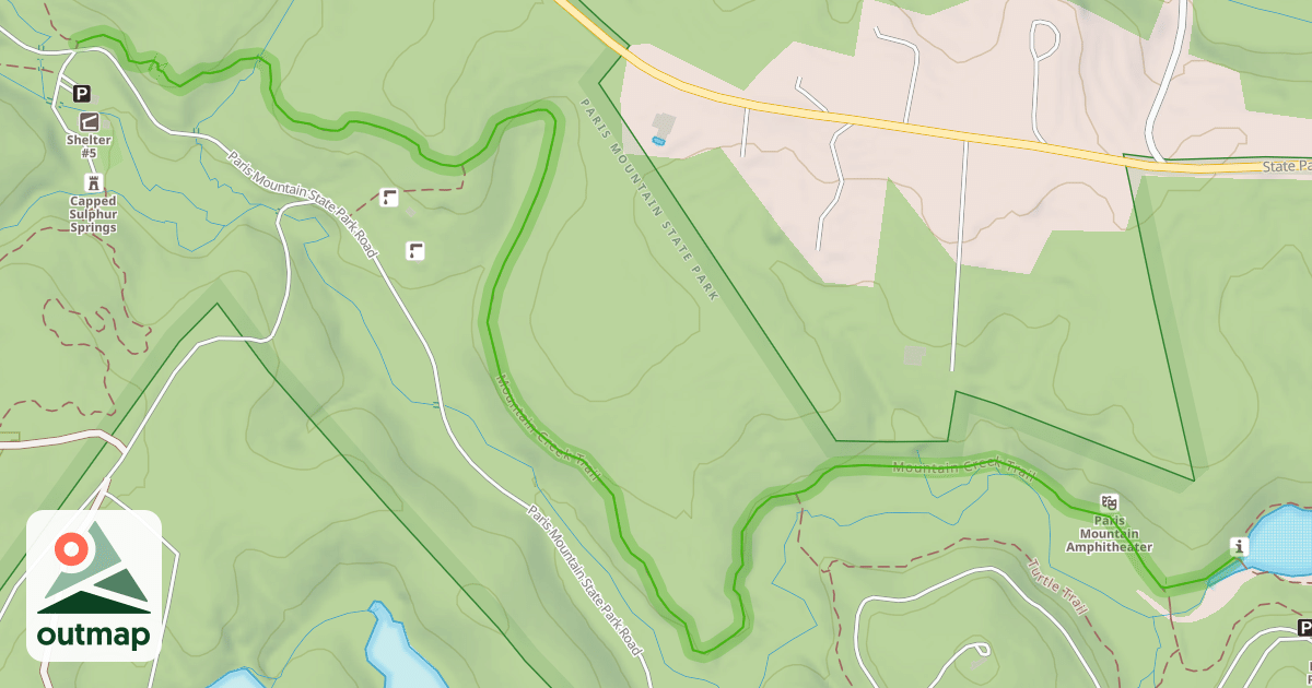 Map of Mountain Creek Trail