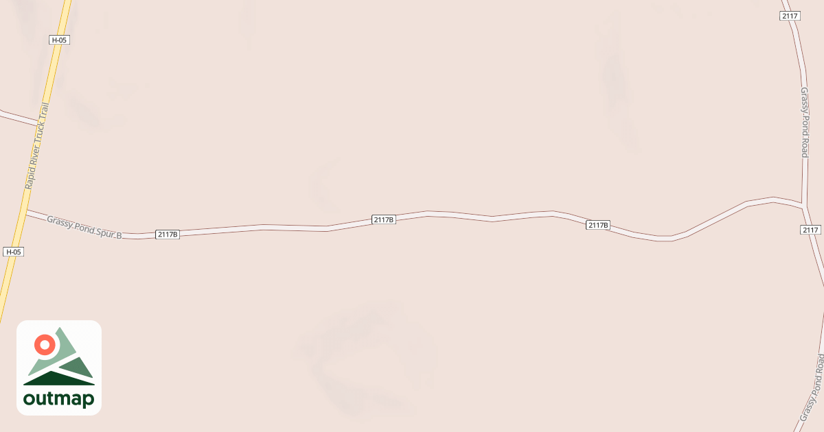 Map of GRASSY POND SPUR B