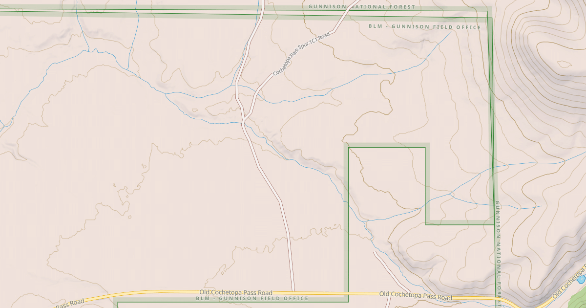 Map preview of BLM National GTLF Public Motorized Roads 8635228d-df95-4771-ba56-baeee388ba48