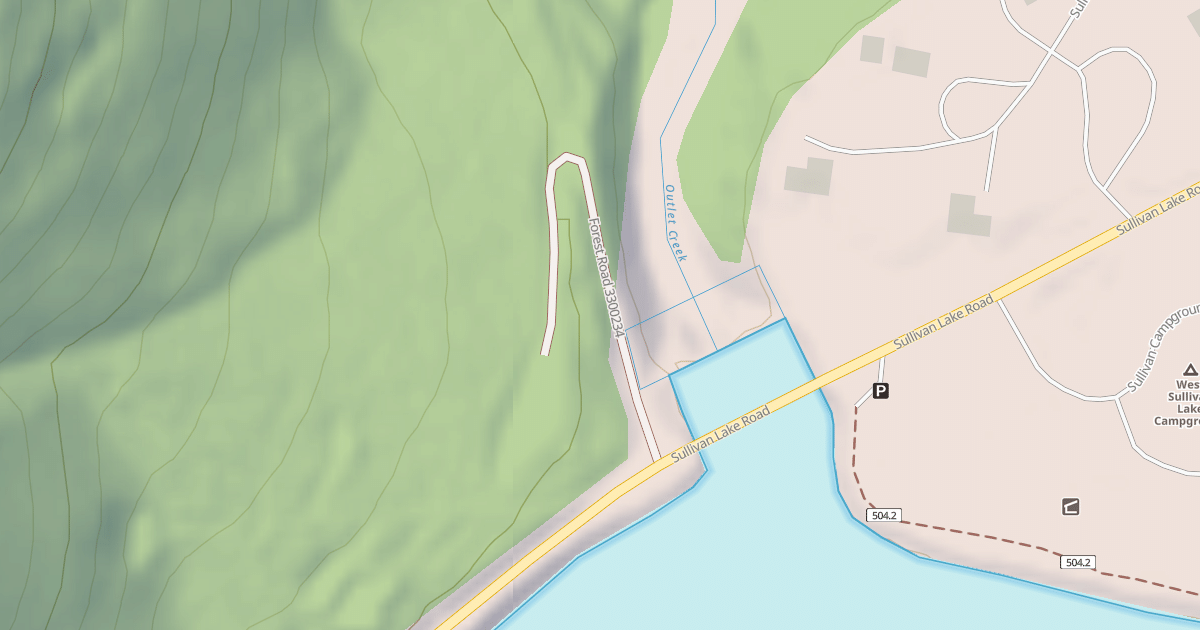 Map preview of USFS Motor Vehicle Use Map Roads {745DFA73-7281-4E7A-83F0-019FC8823BDB}