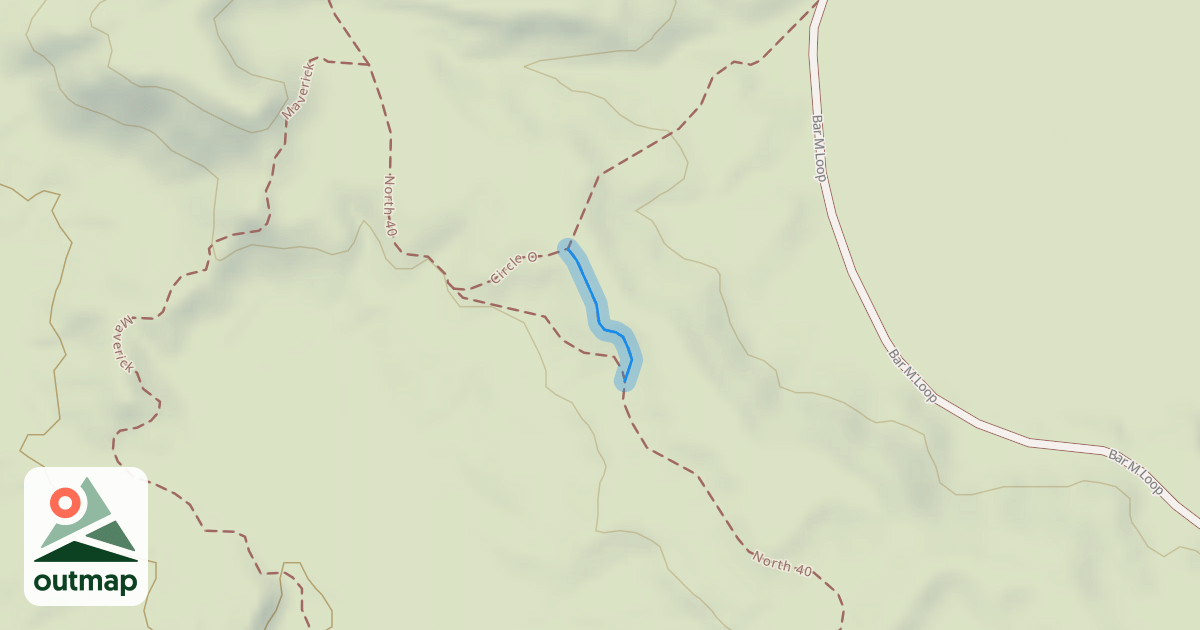Map of Circle O Trail