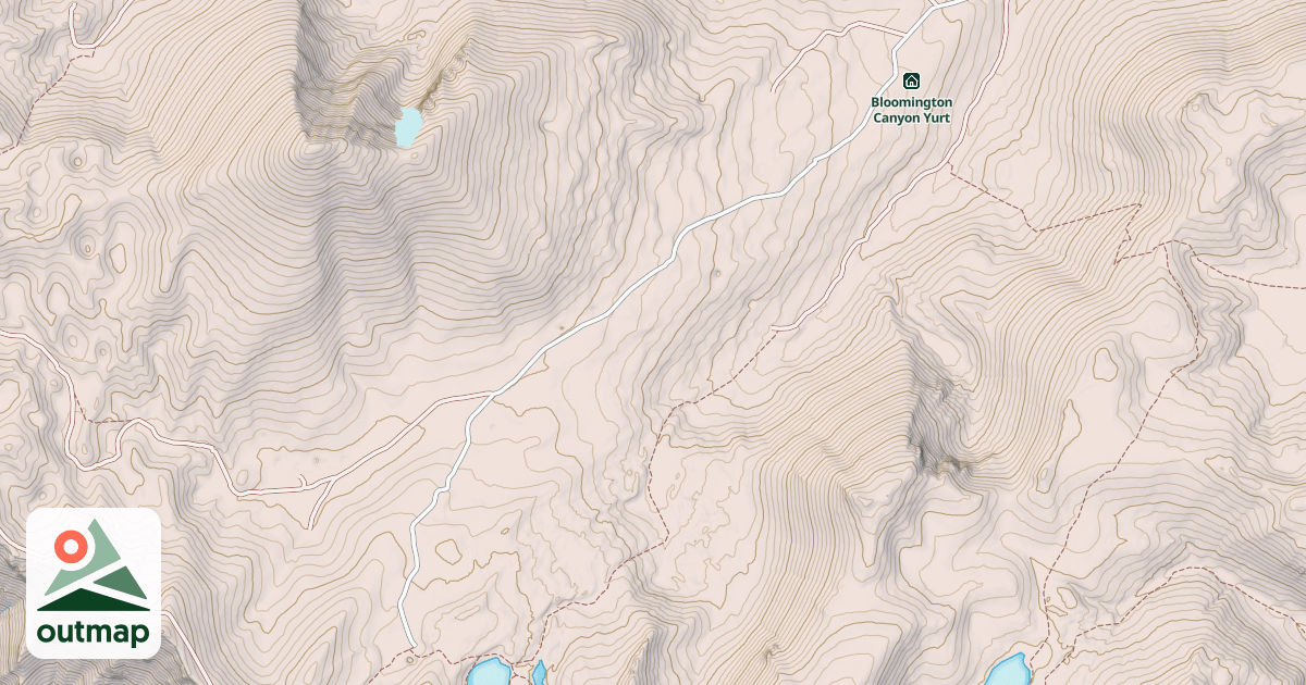 Map of BLOOMINGTON CANYON