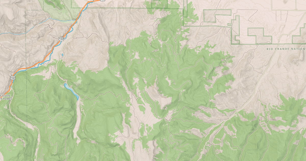 Map preview of DEL NORTE PEAK